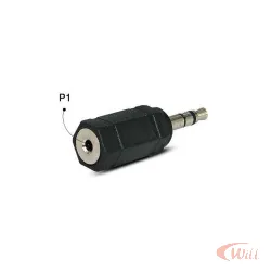 Adaptador Plug P2 para P1 Estereo