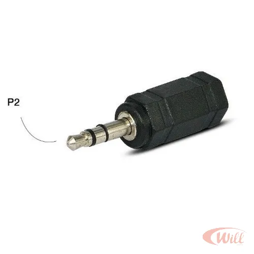 Adaptador Plug P2 para P1 Estereo Adaptador Plug P2 para P1 Estereo