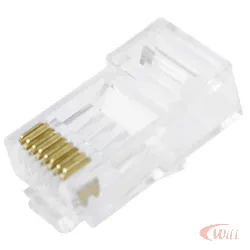 Plug Modular Rj45 8x8 Cat6 5+