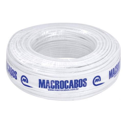 Cabo Coaxial RG06 60% 100 Metros Macrocabos Cabo Coaxial RG06 60% 100 Metros Macrocabos