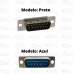 Conector Db15 180 Graus Solda Fio Macho