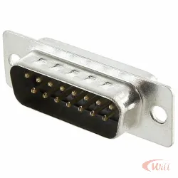 Conector Db15 180 Graus Solda Fio Macho