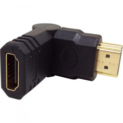 Adaptador Hdmi Macho para Hdmi Femea Gold 180º