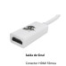 Conversor Mini Displayport Para Hdmi 15 CM Pix Conversor Mini Displayport Para Hdmi 15 CM Pix