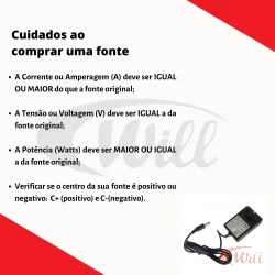 Fonte Chaveada 9v 2A P4(C-) Mx-09v2.0a