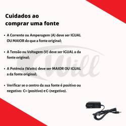 Fonte Chaveada 6v 2A P4 C+ 2.1 x 5.5 Mm Mxt