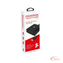 Conversor Displayport para Hdmi 15 CM 5+