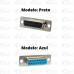 Conector Db15 180Graus Solda Fio Femea Conector Db15 180Graus Solda Fio Femea