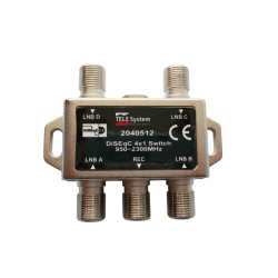 Chave Diseqc 1x4 Entradas 2.0 Telesystem