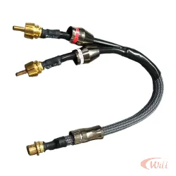 Cabo Y 2 Rca Macho x 1 Rca Femea 25 cm Mxt