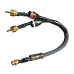 Cabo Y 2 Rca Macho x 1 Rca Femea 25 cm Mxt Cabo Y 2 Rca Macho x 1 Rca Femea 25 cm Mxt