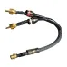 Cabo Y 2 Rca Macho x 1 Rca Femea 25 cm Mxt Cabo Y 2 Rca Macho x 1 Rca Femea 25 cm Mxt