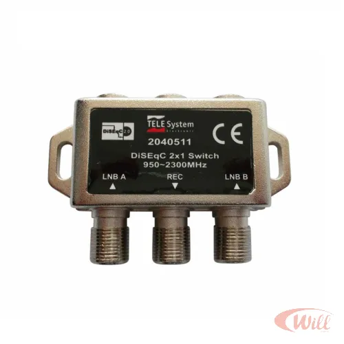 Chave Diseqc 1x2 Entradas 2.0 Telesystem Chave Diseqc 1x2 Entradas 2.0 Telesystem