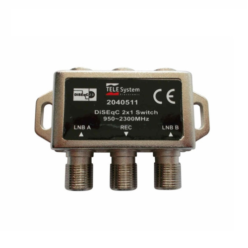 Chave Diseqc 1x2 Entradas 2.0 Telesystem Chave Diseqc 1x2 Entradas 2.0 Telesystem