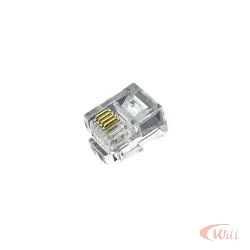 Plug Modular RJ12 4x4