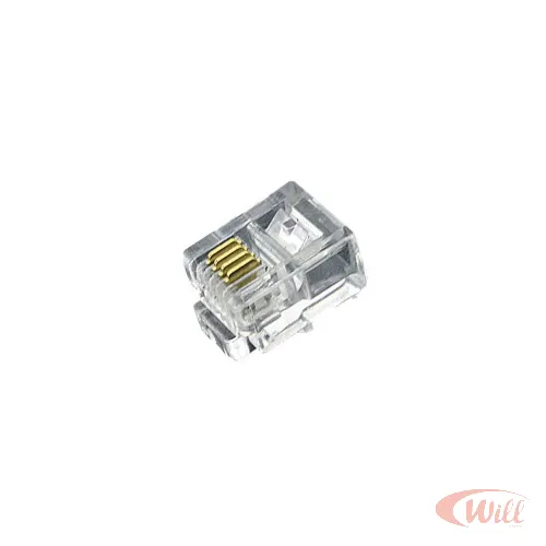 Plug Modular RJ12 4x4 Plug Modular RJ12 4x4