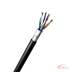 Cabo Lan Utp Cat.5e Preto Blindado 305 Metros Megatron