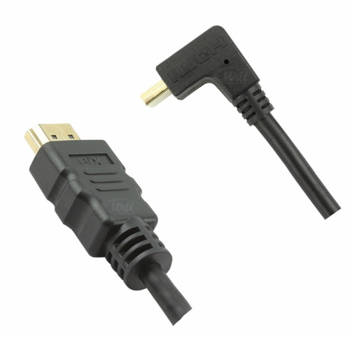 Cabo Hdmi 2 Metros Plug 90 Graus Chip Sce Cabo Hdmi 2 Metros Plug 90 Graus Chip Sce