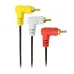 Cabo 3 X 3 RCA 90 Graus 1,8 Metro Gold Pix