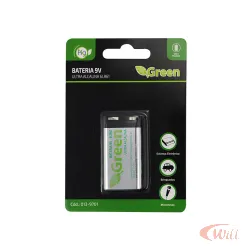 Bateria 9V Alcalina 6lr61 Green