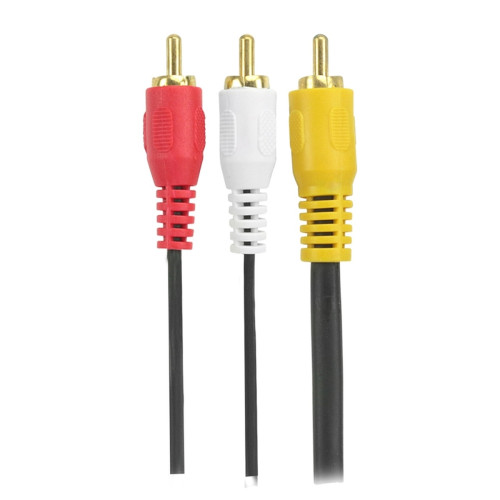 Cabo 3 RCA 2 Metros Coaxial Central Pix Cabo 3 RCA 2 Metros Coaxial Central Pix