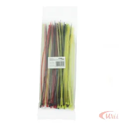 Abraçadeira Plástica 200 x 2,5mm Coloridas Chip Sce Kit 100UN
