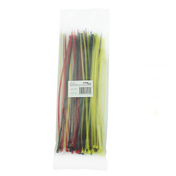 Abraçadeira Plástica 200 x 2,5mm Coloridas Chip Sce Kit 100UN