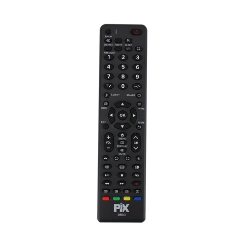 Controle Remoto TV Compatível Philips Lcd Pix-9893