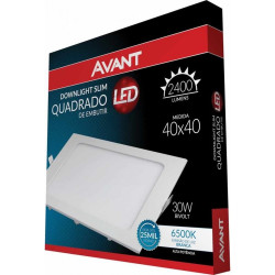 Painel LED Embutir 30w 6500k Avant