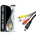 Cabo 3 RCA x Mini Din 10 Pinos para Receptor 1,8 Metro Kokay Cabo 3 RCA x Mini Din 10 Pinos para Receptor 1,8 Metro Kokay