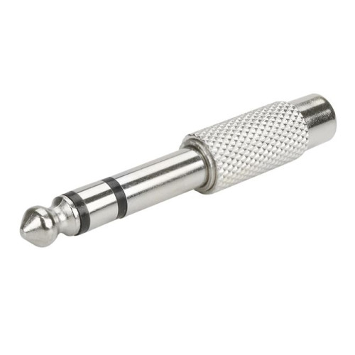 Adaptador Plug P10 Estereo para Jack Rca Metal Adaptador Plug P10 Estereo para Jack Rca Metal