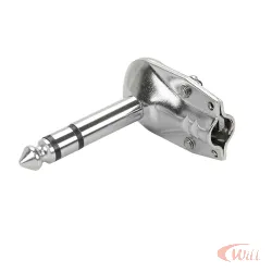 Plug P10 Estéreo Cachimbo Metal 90 Graus