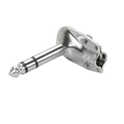 Plug P10 Estéreo Cachimbo Metal 90 Graus