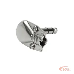 Plug P10 Estéreo Cachimbo Metal 90 Graus