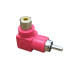 Adaptador Plug Rca 90 Graus Para Jack Rca Vermelho Niquel Adaptador Plug Rca 90 Graus Para Jack Rca Vermelho Niquel
