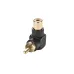 Adaptador Plug Rca 90 Para Jack Rca Preto Gold Mxt Adaptador Plug Rca 90 Para Jack Rca Preto Gold Mxt