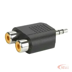 Adaptador Plug P2 Estéreo para 2 Jack Rca