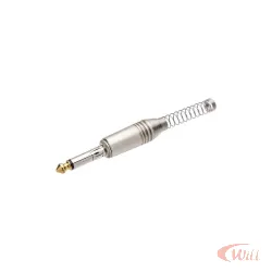 Plug P10 Mono Com Trava Mola Ponta Gold