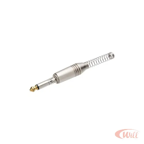 Plug P10 Mono Com Trava Mola Ponta Gold