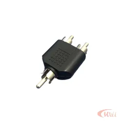 Adaptador 2 Rca Macho x 1 Rca Macho
