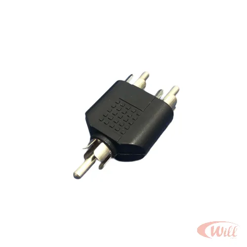 Adaptador 2 Rca Macho x 1 Rca Macho