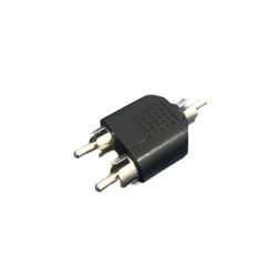 Adaptador 2 Rca Macho x 1 Rca Macho